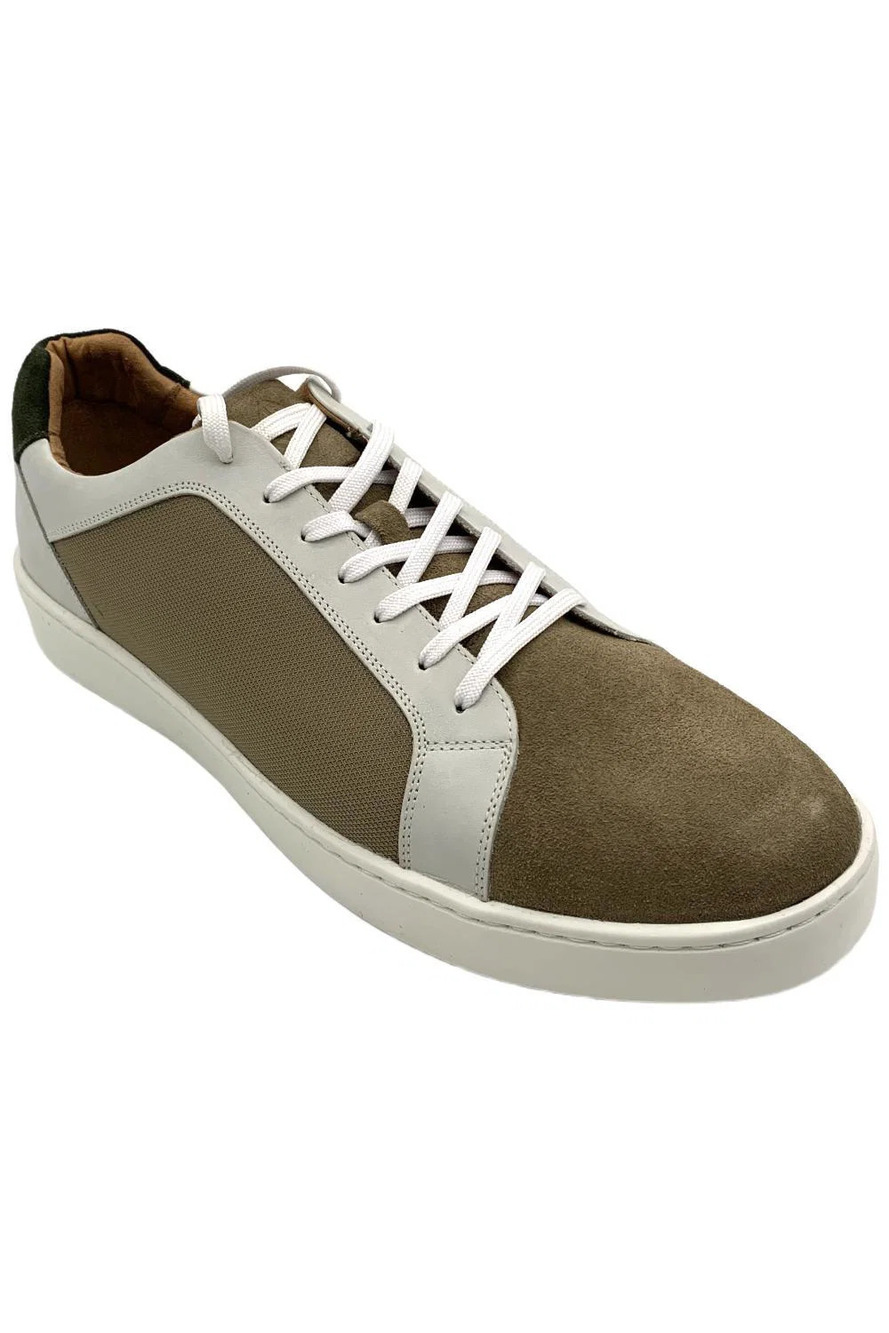 Donald Pliner Men's Archie Sneaker Dark Taupe Suede - Medium